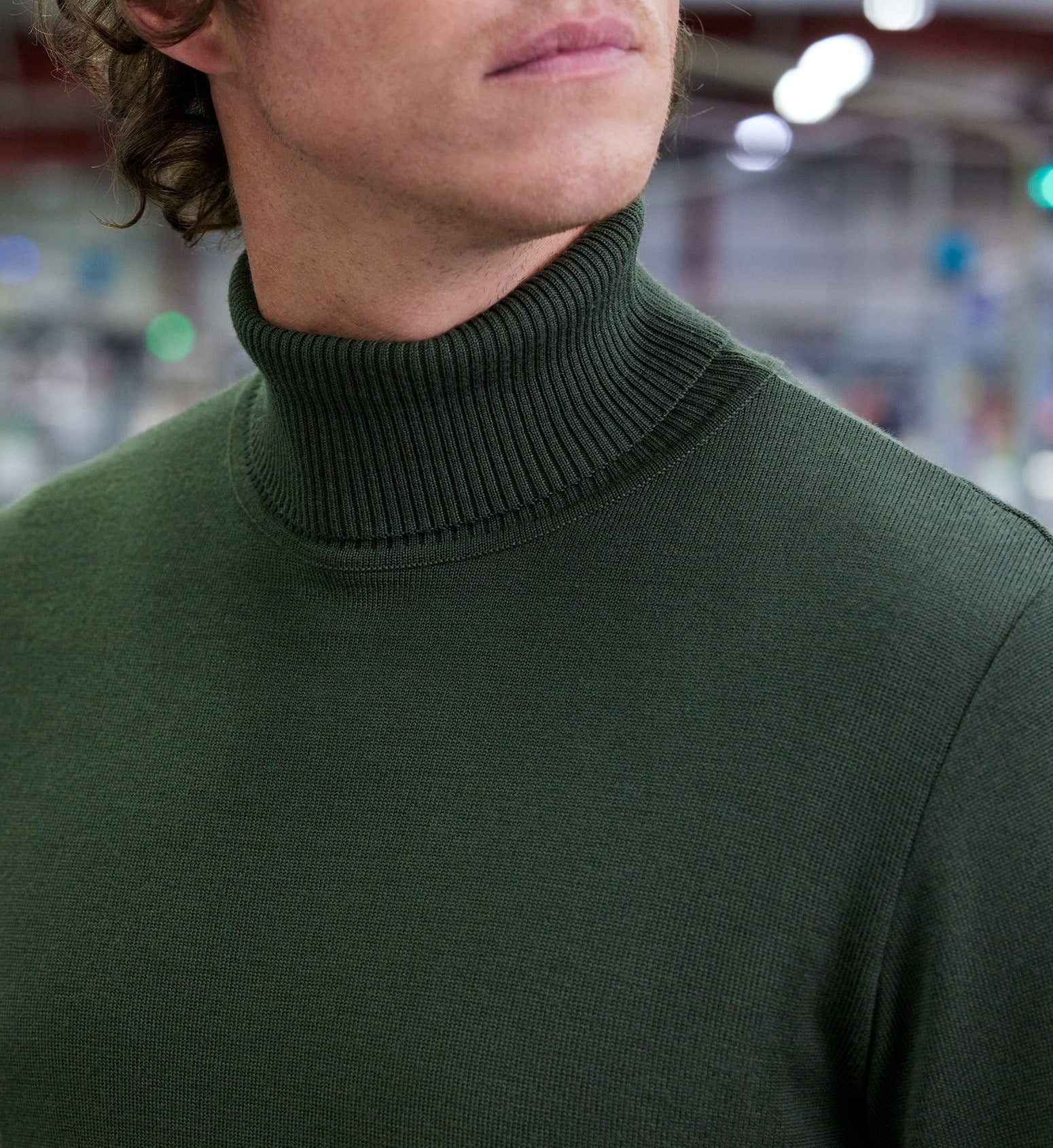 Pull col roulé extra fin