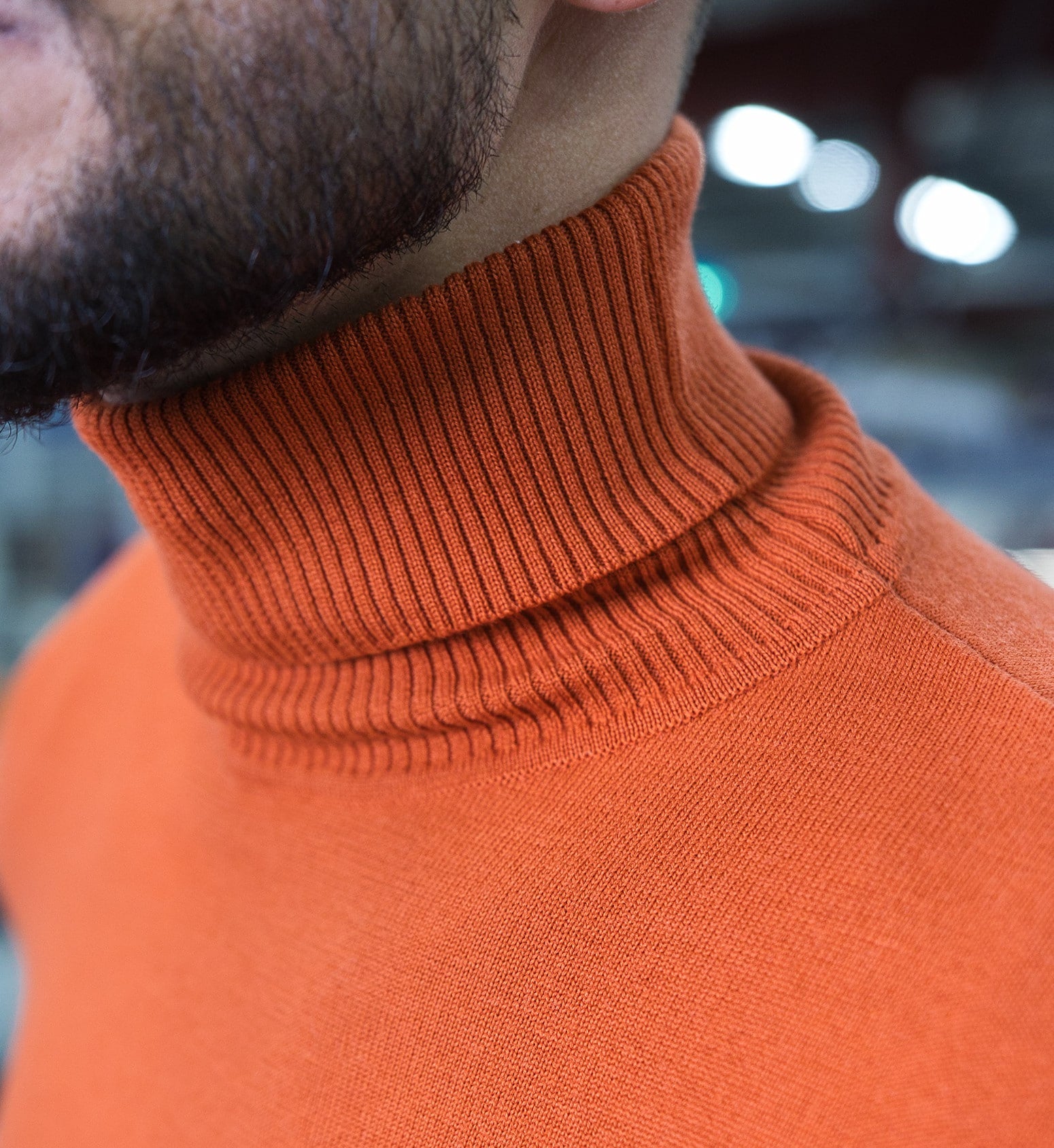 Pull col roulé extra fin