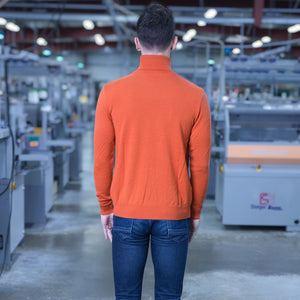 Pull col roulé extra fin