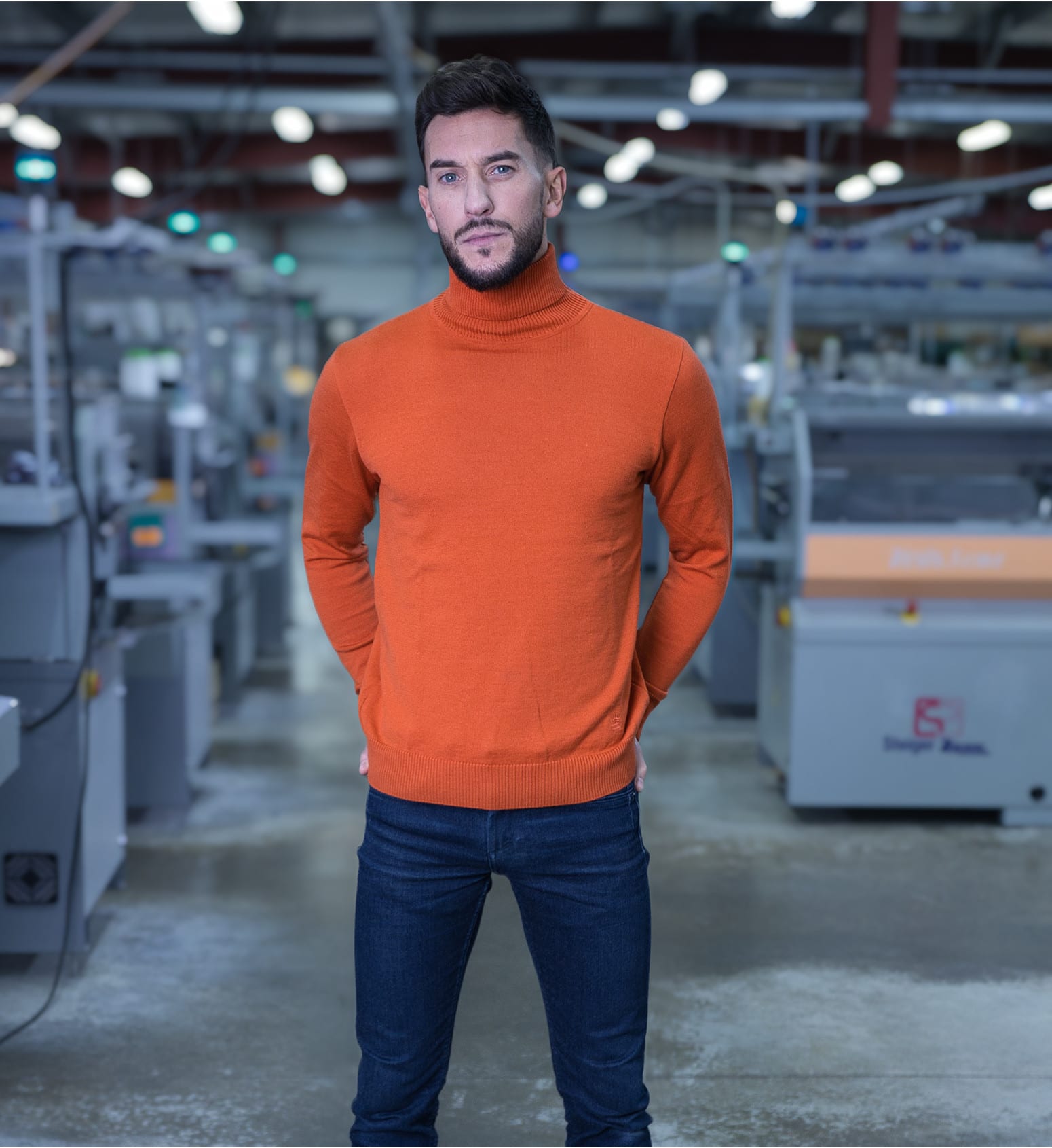 Pull col roulé extra fin