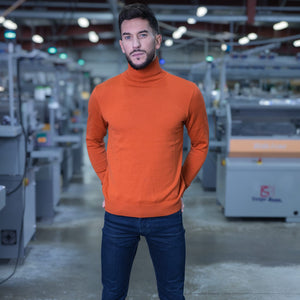 Pull col roulé extra fin