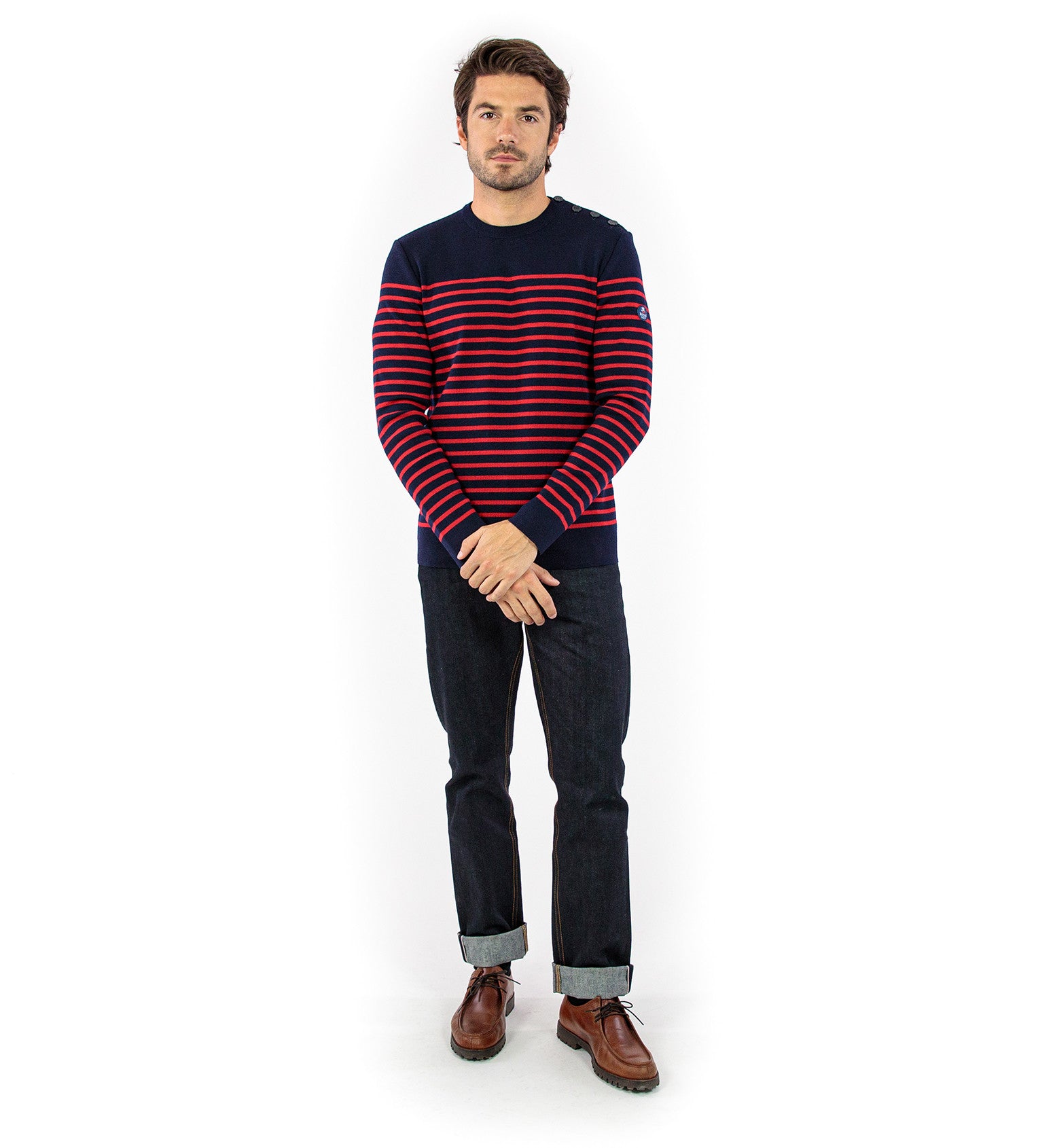 Pull marin rayé