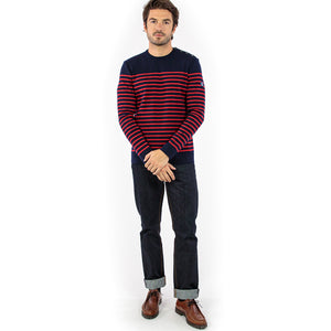 Pull marin rayé