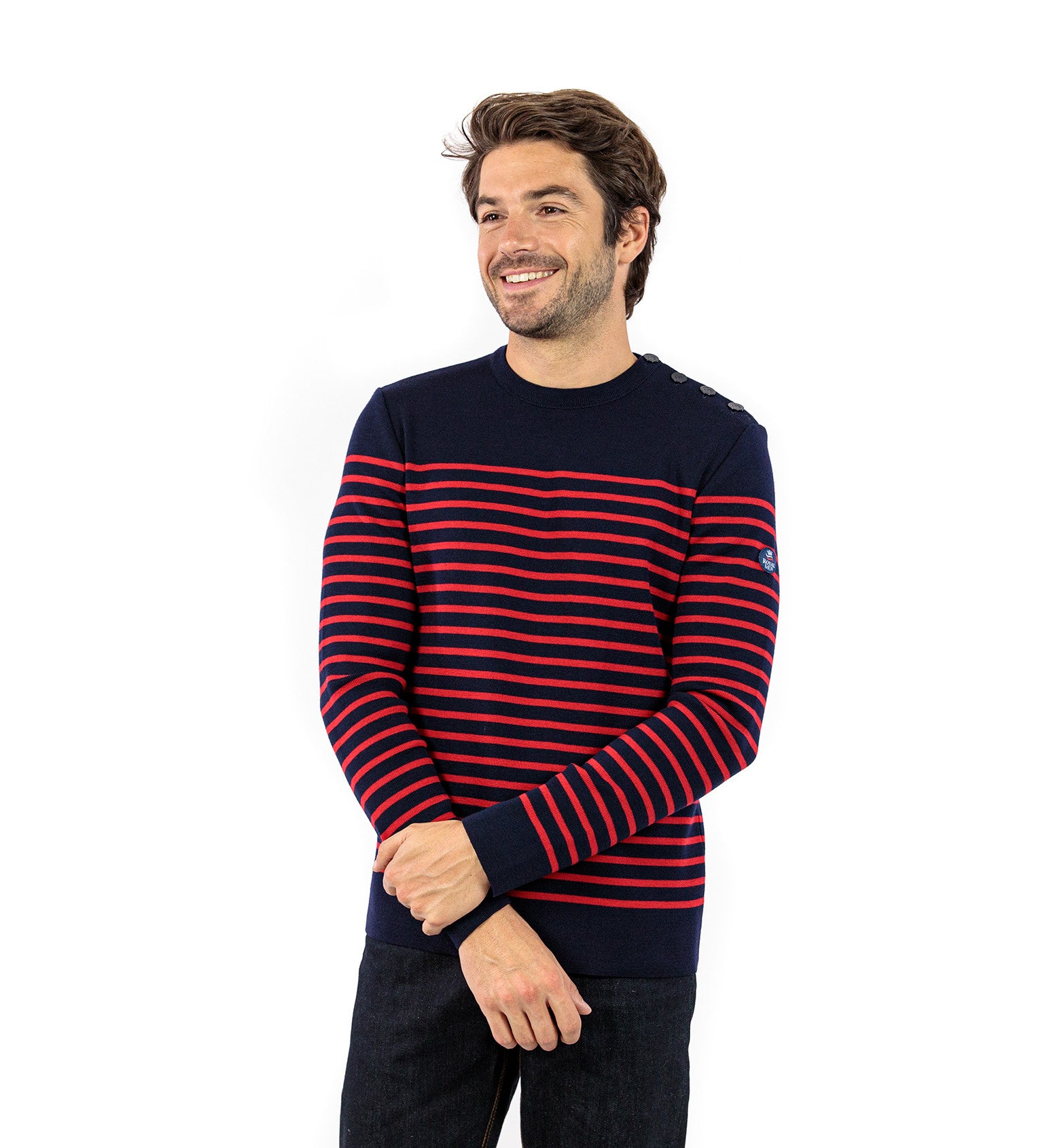 Pull marin rayé