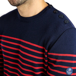 Pull marin rayé