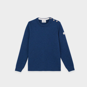 Pull marin uni encolure ronde