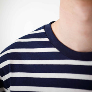T-shirt rayé bicolore manche courte