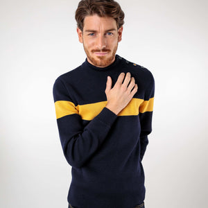 Sailor striped upper body sweater