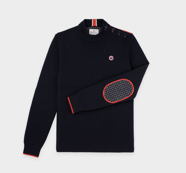 Pull marin col montant