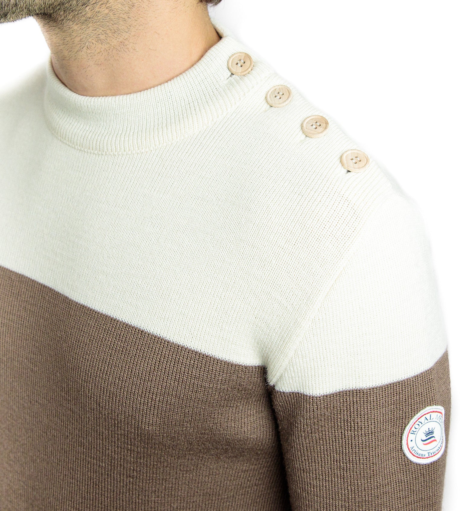 Two-tone sailor sweater