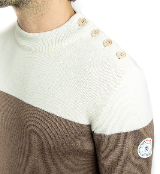 Two-tone sailor sweater