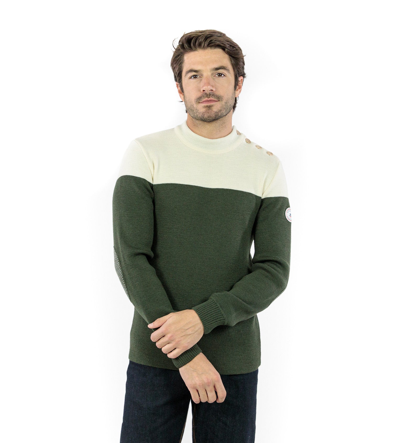 Pull marin bicolore