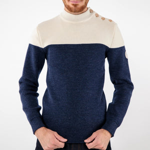 Pull marin bicolore