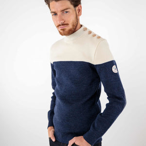 Pull marin bicolore