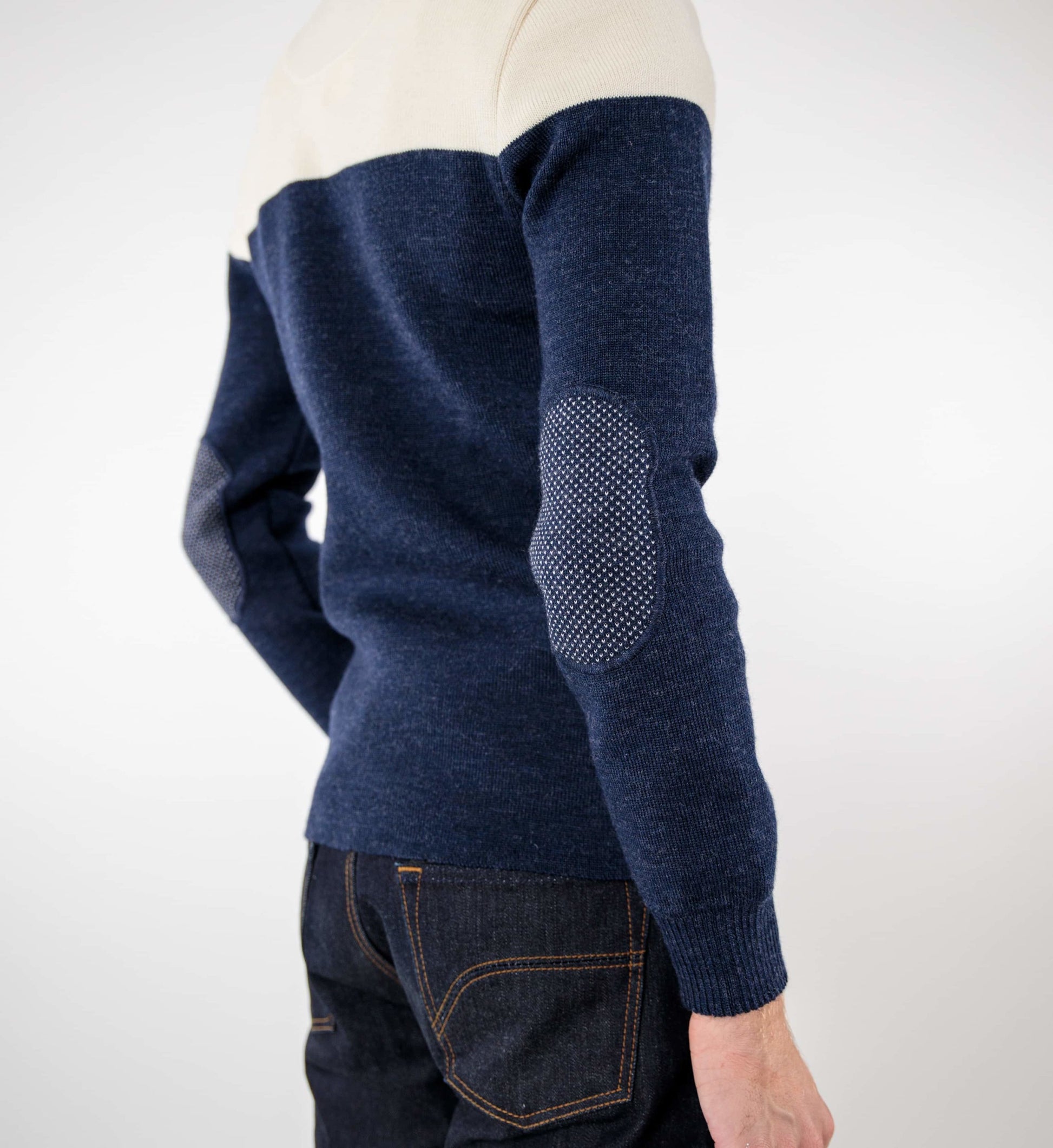 Two-tone sailor sweater