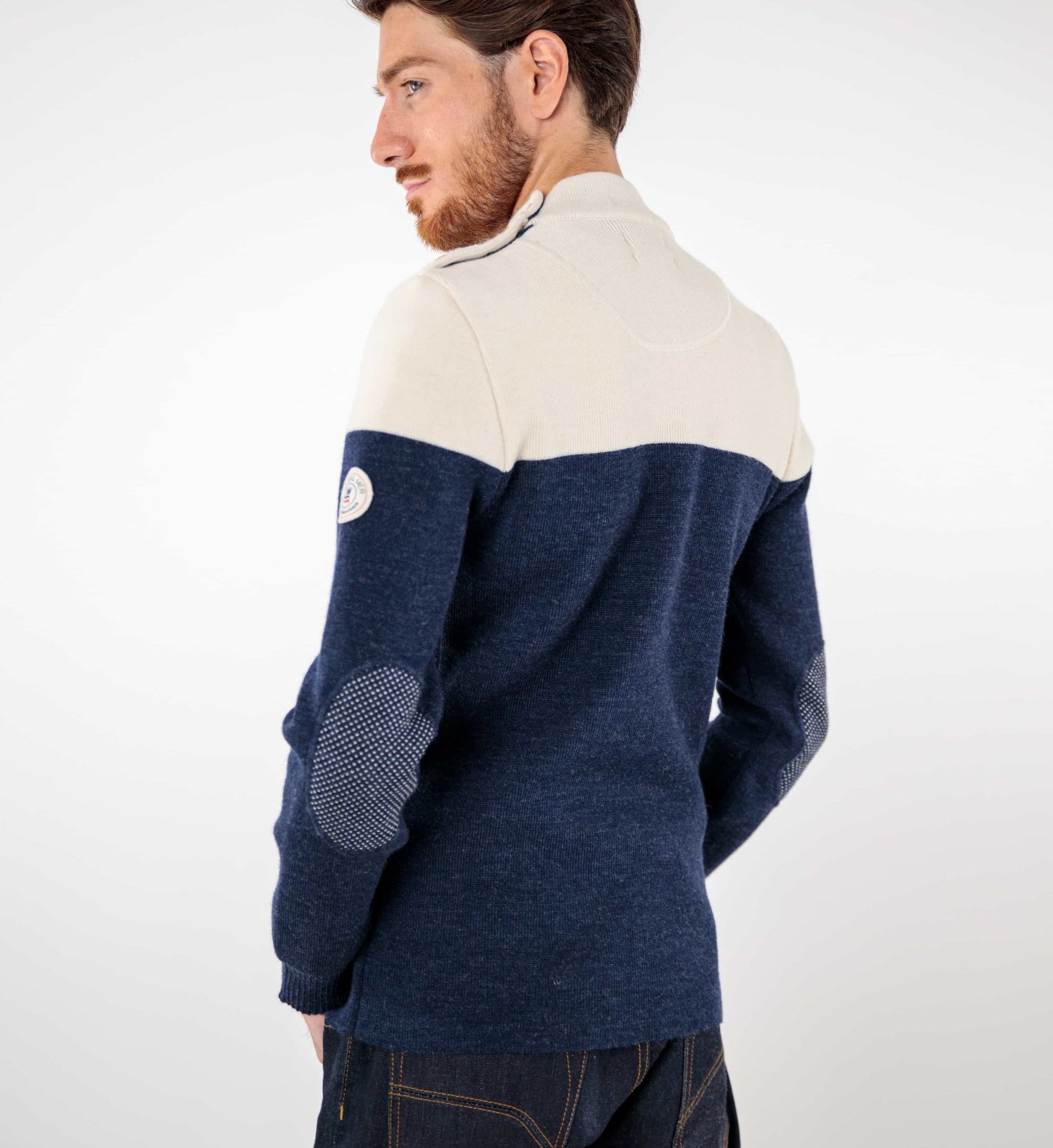 Pull marin bicolore