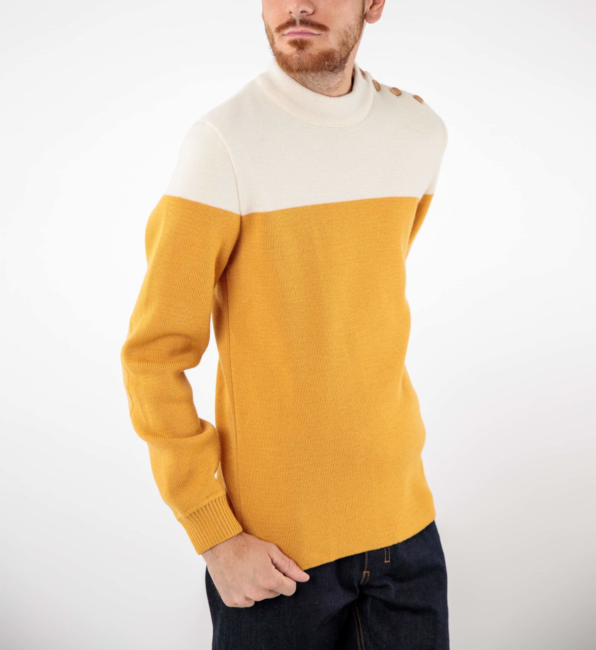 Two-tone sailor sweater