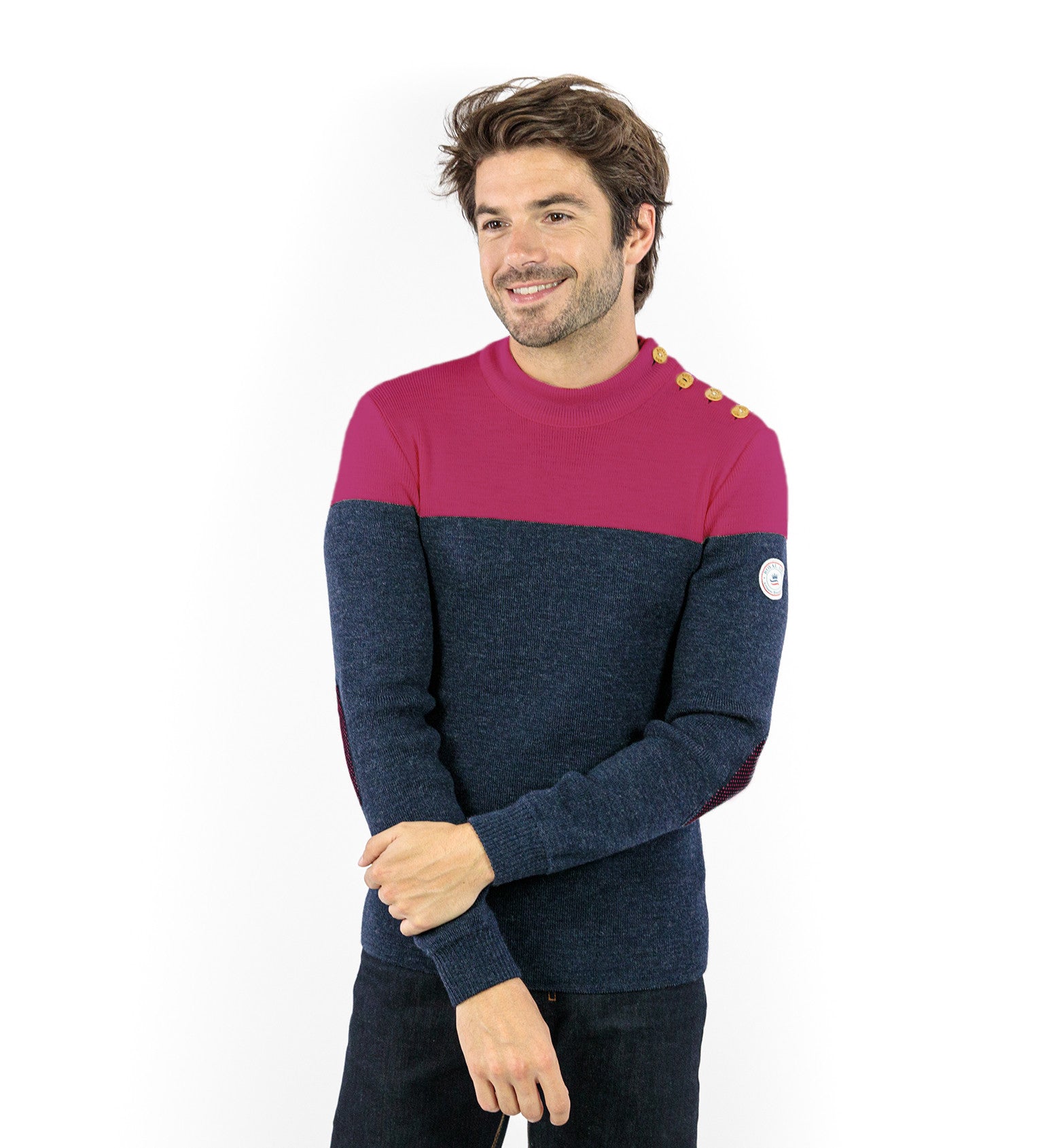 Pull marin bicolore