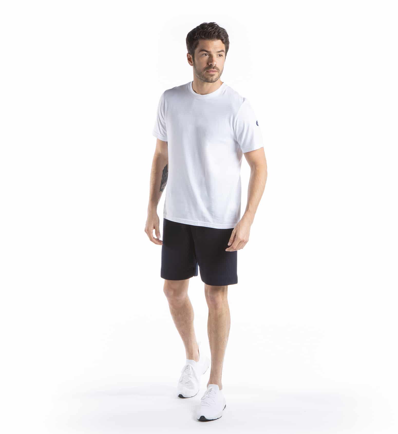 T-shirt col rond manches courtes en coton bio