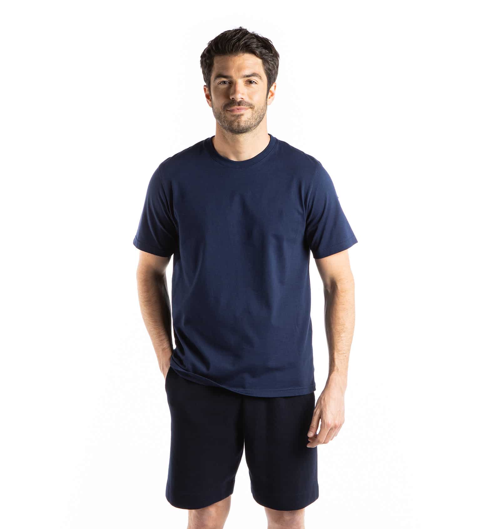 T-shirt col rond manches courtes en coton bio