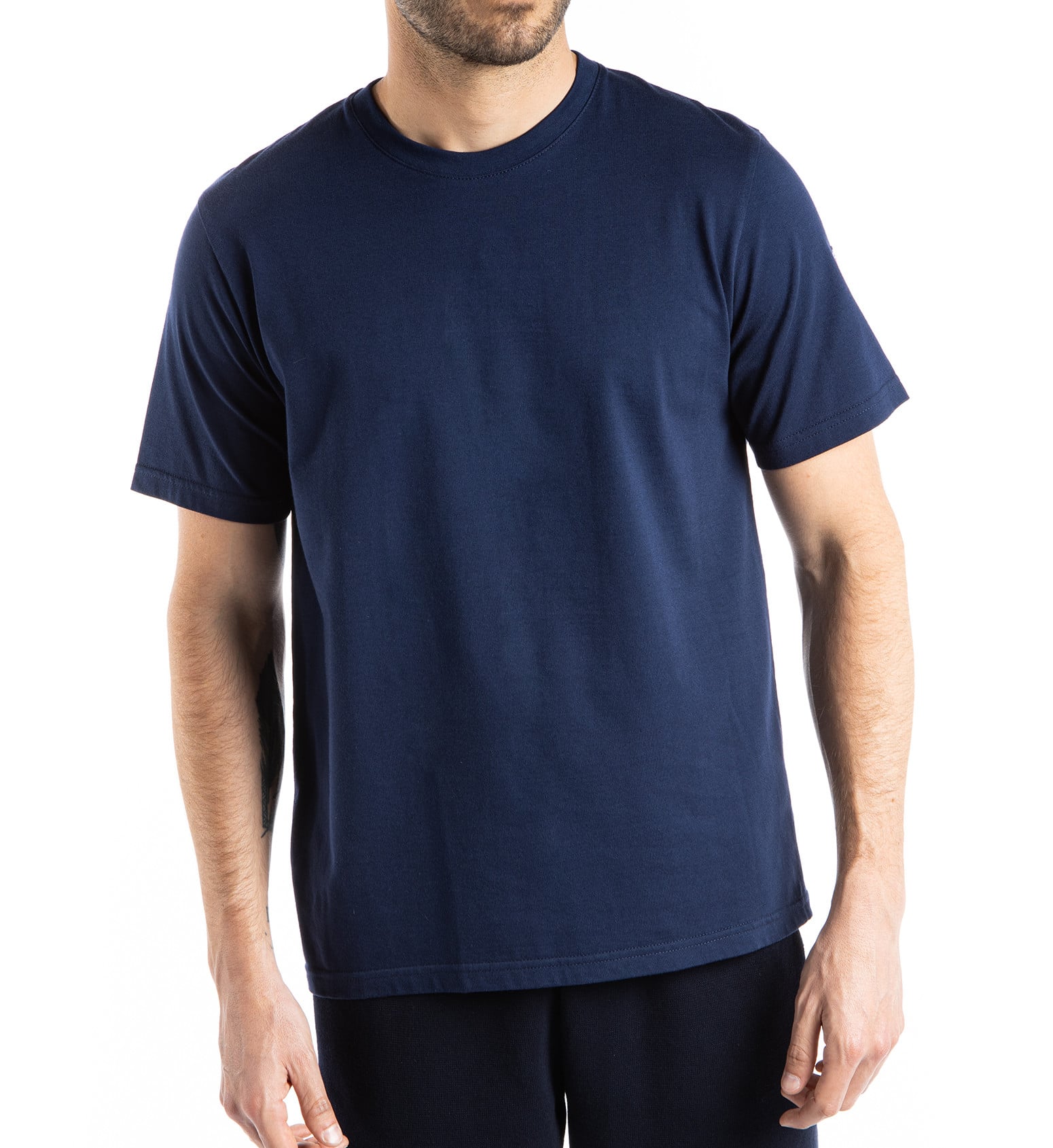 T-shirt col rond manches courtes en coton bio